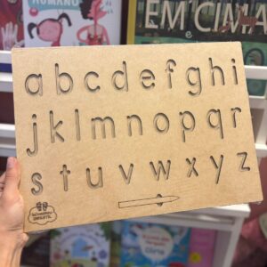 Placa ABC Bastão Minúsculo