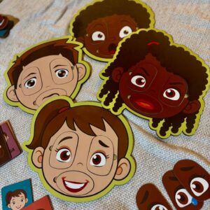 Kit 4 Rostos das Emoções